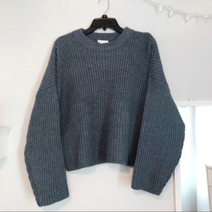 H&M blue comfy sweater NWOT